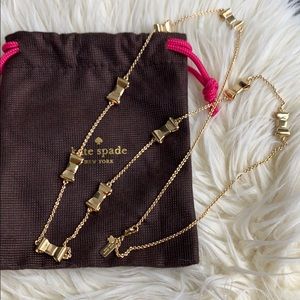 KATE SPADE Bow Chain Necklace